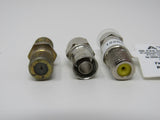 Standard Coaxial Cable Adapter Coupler Lot of 3 -- Used