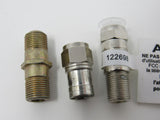 Standard Coaxial Cable Adapter Coupler Lot of 3 -- Used