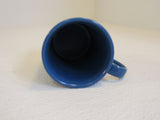 Designer Coffee Mug Blue Ceramic -- Used