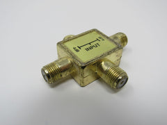 Standard 2 Way Splitter Coaxial Cable RG6 F Type Female -- Used