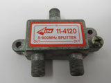Aim 2 Way Splitter Coaxial Cable RG6 F Type Female 11 4120 -- Used