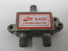 Aim 2 Way Splitter Coaxial Cable RG6 F Type Female 11 4120 -- Used