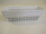 Home Products Int Mini Storage Bin Lot of 3 White 805 Plastic -- Used