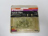 Standard Phone Nail In Clips Indoor/Outdoor 4.5in x 4.5in x 1.5in TA214 -- New