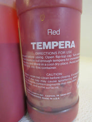 Binney Smith Artista II Tempera Lot of 2 Red Partial Container 3110 Paint -- Used