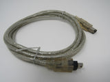 Standard Firewire Type 1 Plug to Type 2 Plug Cable 5.5 ft -- New