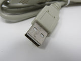 Standard USB A Plug to USB B Plug Cable 55 Inches Male -- New