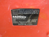 Titan Airless Radio Box Tool Box 20in x 11in x 11in Red/Black PowerTwin Series -- Used