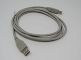 Standard USB A Plug to USB B Plug Cable 5.5 ft -- New