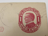 USPS Scott UX24 Antique 1c Red On Buff William McKinley Used Postal Card -- Used