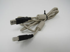 Standard USB A Plug to USB B Plug Cable 5.5 ft Male -- Used