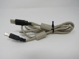 Standard USB A Plug to USB B Plug Cable 5.5 ft Male -- Used