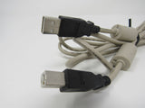 Standard USB A Plug to USB B Plug Cable 5.5 ft Male -- Used