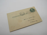 USPS Scott UY6m Antique 1c Green On Cream George Washington Postal Reply Card -- Used