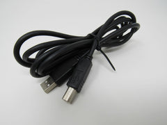 Standard USB A Plug to USB B Plug Cable 5.5 ft Male -- Used