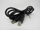 Standard USB A Plug to USB B Plug Cable 5.5 ft Male -- Used