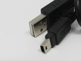 Standard USB A Plug to USB Mini B Plug Cable 55 Inches Male -- New