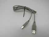Standard USB A Plug to USB B Plug Cable Light Gray 5.5 ft Male -- New