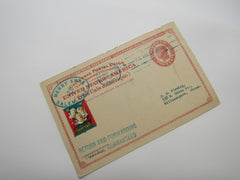 USPS Scott UY11m 2c Red On Cream Liberty Head Used Postal Reply Card -- Used