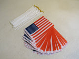 King Girl Hand Held Small American Flag Lot of 25 -- New