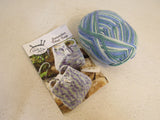 Hook & Needle Watercolors Felted Bags Yarn Kit 1 Ball Pattern and Instructions -- New