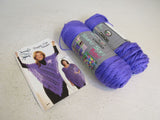 Hook & Needle Steppin Out Poncho Yarn Kit Grape 2 skeins 250 Yards Each Acrylic -- New