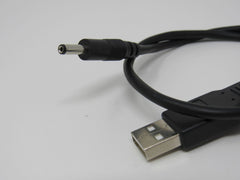 Standard USB A Plug to Power Jack Adapter Cable 1 ft Male -- Used