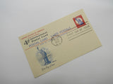 USPS Scott UX45 4c Red Statue of Liberty First Day of Issue G (Good) Postal Card -- Used