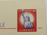 USPS Scott UX45 4c Red Statue of Liberty G (Good) Postal Card -- Used