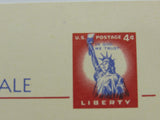 USPS Scott UX45 4c Red Statue of Liberty G (Good) Postal Card -- Used