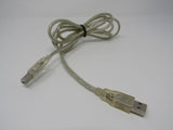 Standard USB A Plug to USB B Plug Cable 5.5 ft Male -- New