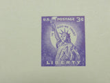 USPS Scott UX46 3c Violet Statue of Liberty G (Good) Postal Card -- Used