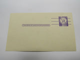 USPS Scott UX46d 3c Violet Statue of Liberty G (Good) Postal Card Preprinted -- Used