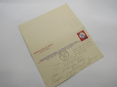 USPS Scott UY16 4c Red Statue of Liberty First Day of Issue Postal Reply Card -- Used