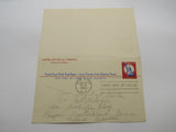 USPS Scott UY16 4c Red Statue of Liberty First Day of Issue Postal Reply Card -- Used