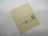 USPS Scott UY17 3c Statue of Liberty Violet First Day of Issue Postal Reply Card -- Used