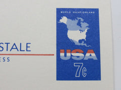 USPS Scott UX49 7c USA Map Mint Never Hinged/MNH F (Fine) Postal Card -- Used