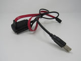 Standard IDE SATA to USB A Plug Adapter Cable 32 Inches -- Used