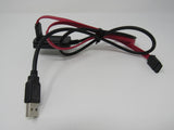 Standard IDE SATA to USB A Plug Adapter Cable 32 Inches -- Used