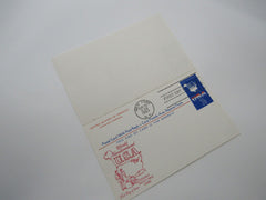 USPS Scott UY19 7c USA Map First Day of Issue G (Good) Postal Reply Card -- Used