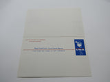 USPS Scott UY19 7c USA Map First Day of Issue G (Good) Postal Reply Card -- Used