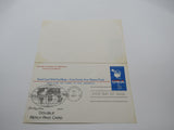 USPS Scott UY20 8c USA Map First Day of Issue F/G (Fair/Good) Postal Reply Card -- Used