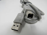 Standard USB A Plug to USB B Plug Cable 5.5 ft Male -- New