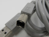 Standard USB A Plug to USB B Plug Cable 5.5 ft Male -- New