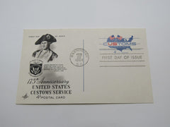 USPS Scott YX50 4c Customs Service First Day of Issue Postal Card -- Used