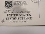 USPS Scott YX50 4c Customs Service First Day of Issue Postal Card -- Used