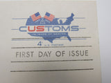 USPS Scott YX50 4c Customs Service First Day of Issue Postal Card -- Used