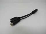 Standard Y Splitter RCA S Video 7 Pin DIN Adapter Cable 3 Inches Male Female -- New
