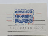 USPS Scott UX51 4c Social Security First Day of Issue G (Good) Postal Card -- Used