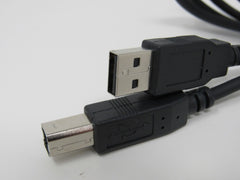 Standard USB A Plug to USB B Plug Cable 6 ft Male -- New